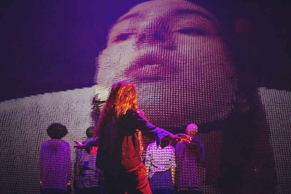 A still from Char's live performance. Image from Char Stiles.
