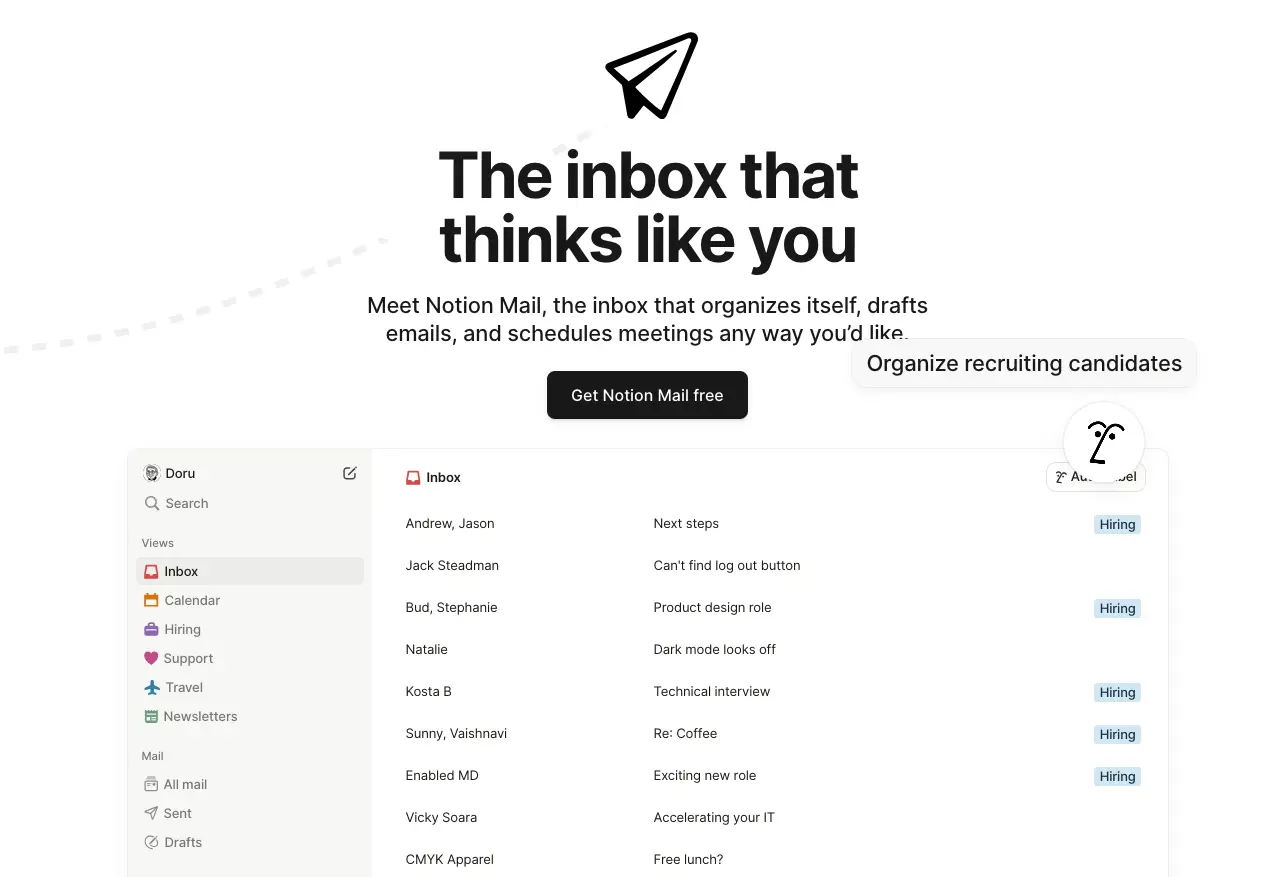 Notion Mail desktop app