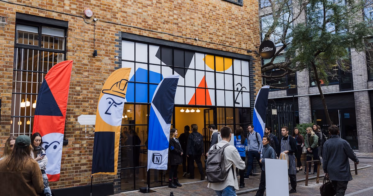 Make with Notion Showcase London 2025: Outside