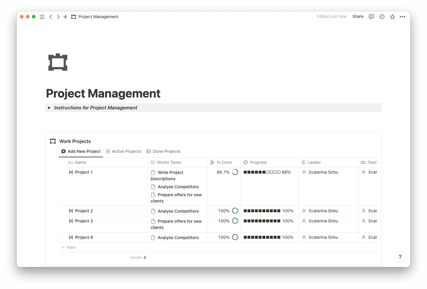 Project management templates thumbnail
