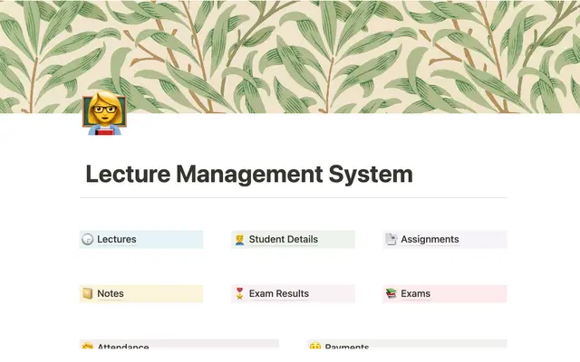 Lecture management system