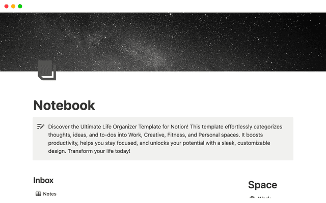 Brother Notion Notebook